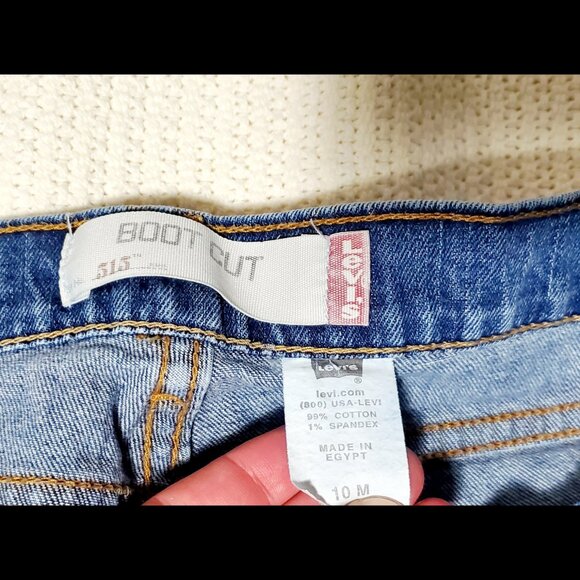 Levi's Women's 515 Women's Nouveau Boot Cut Blue Jeans Size 10 M  Medium Wash - Picture 4 of 11
